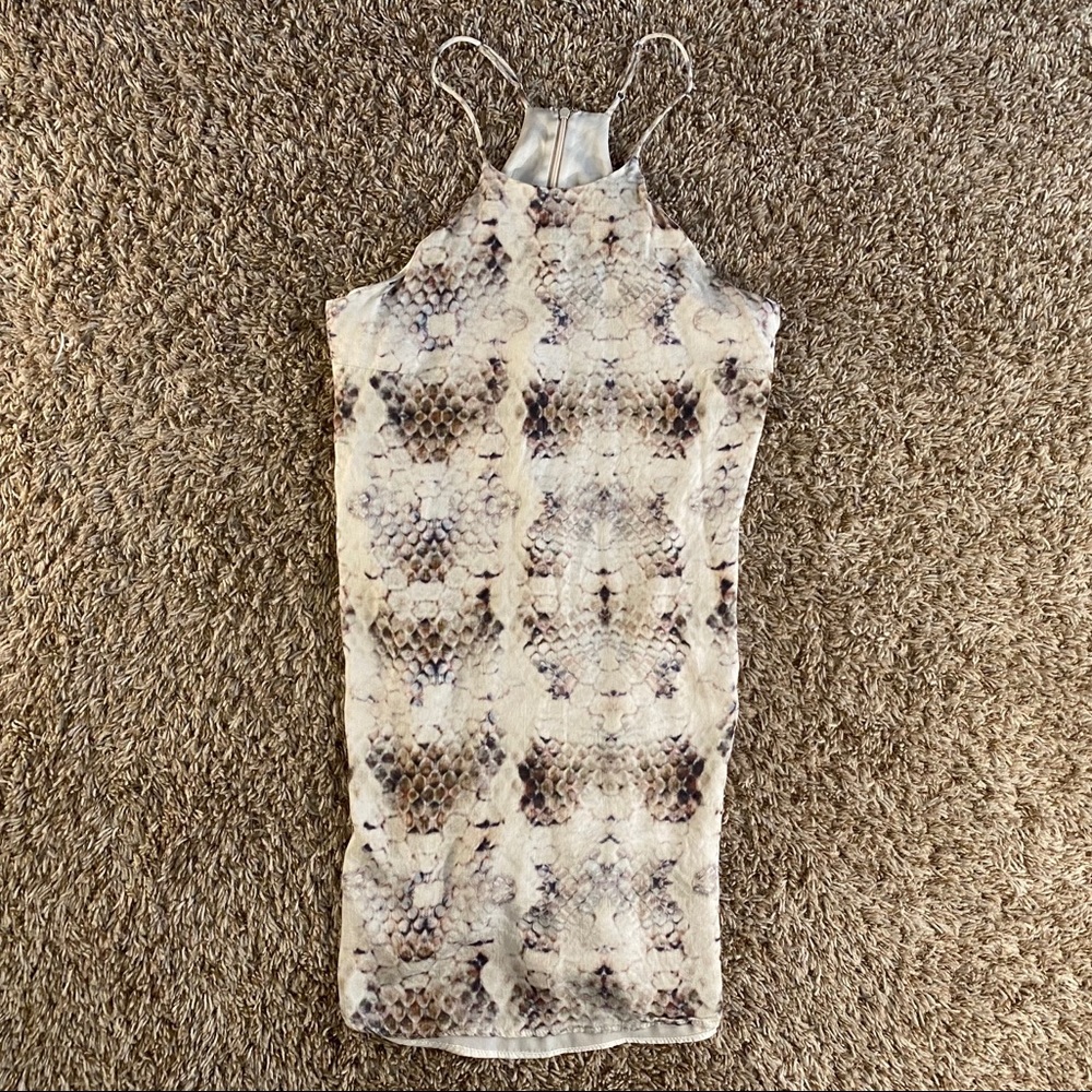 Lavender Brown Snakeskin Dress